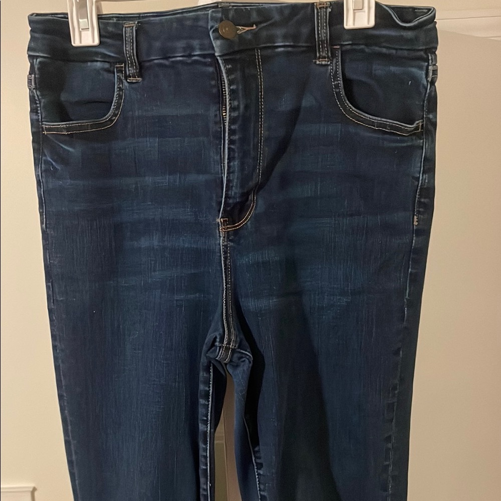 Women’s Next Level Stretch Blue Jeans by American Eagle size 14